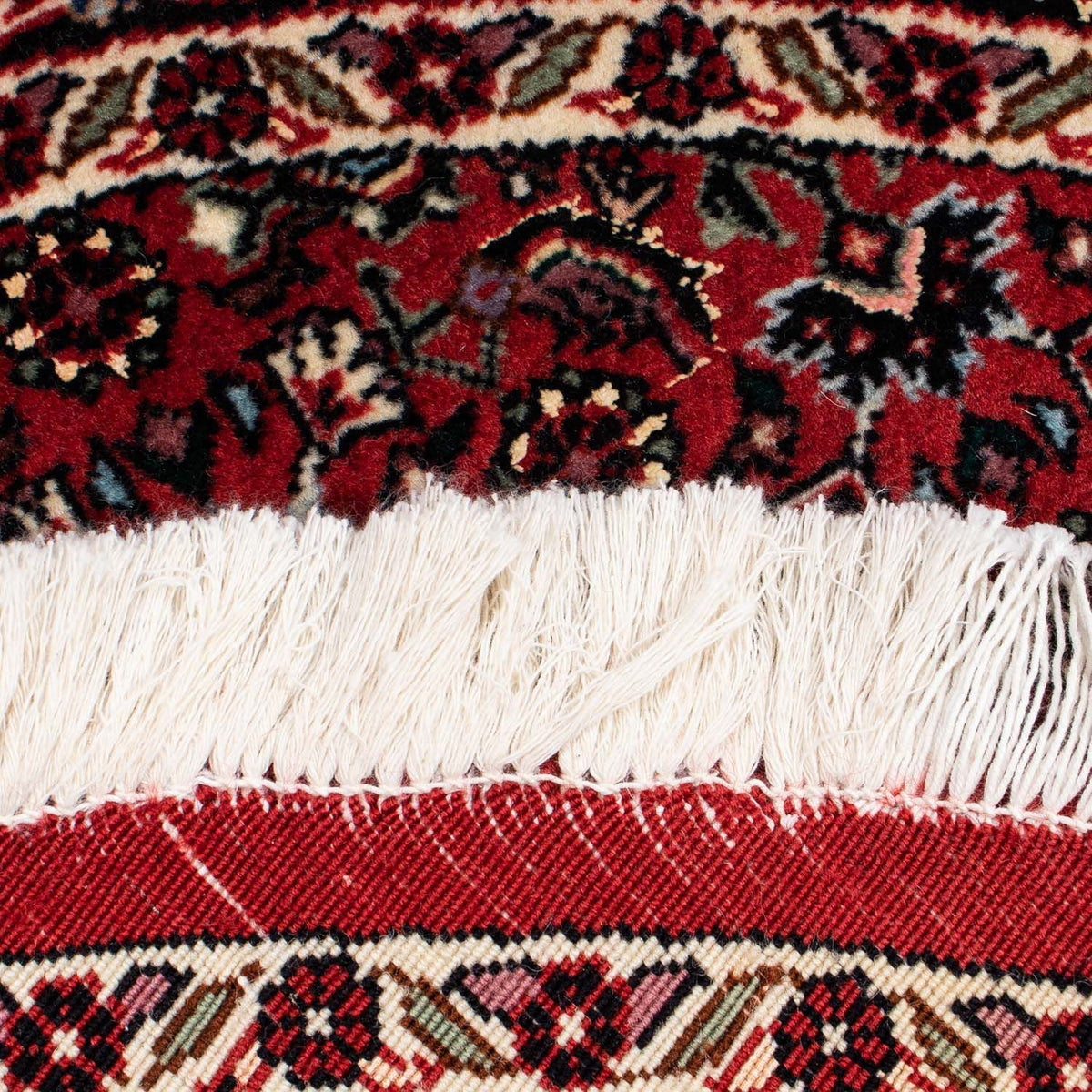 Tapis persan - Bidjar ronde  - 105 x 105 cm - rouge foncé