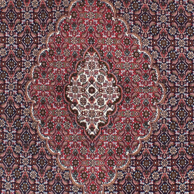 Tapis persan - Tabriz - 208 x 146 cm - bleu foncé