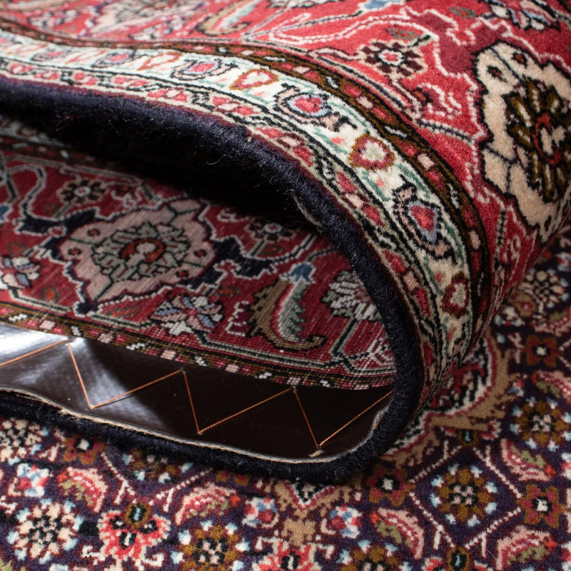 Tapis persan - Tabriz - 208 x 146 cm - bleu foncé