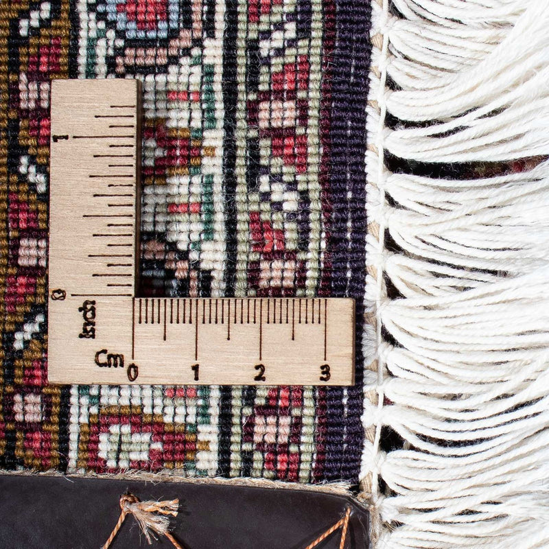 Tapis persan - Tabriz - 208 x 146 cm - bleu foncé