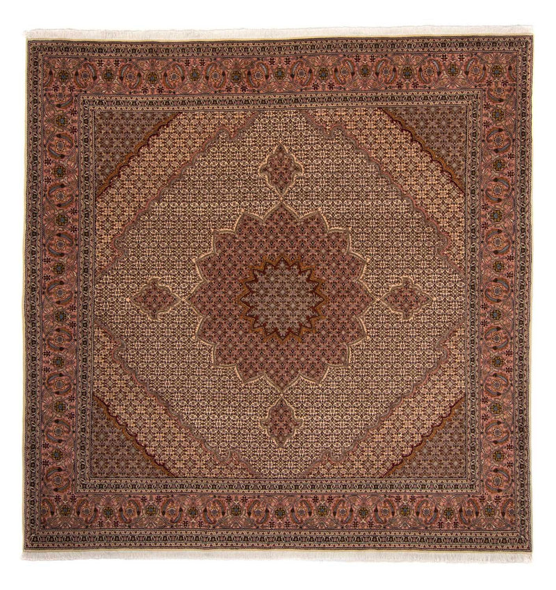 Tapis persan - Tabriz - Royal - 260 x 248 cm - marron