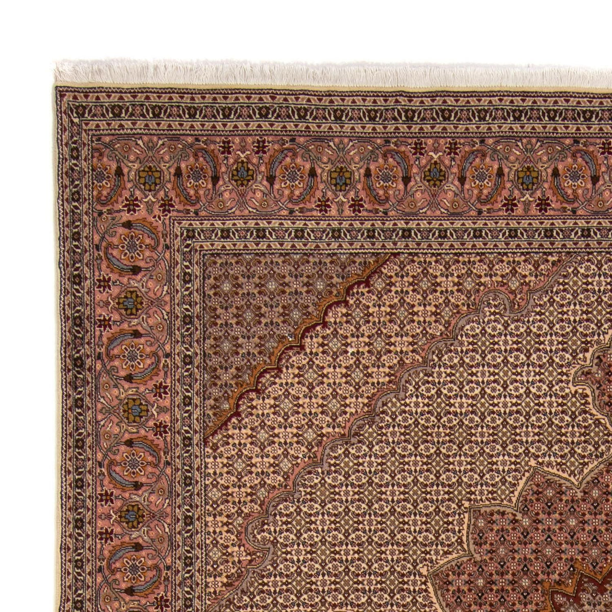 Tapis persan - Tabriz - Royal - 260 x 248 cm - marron