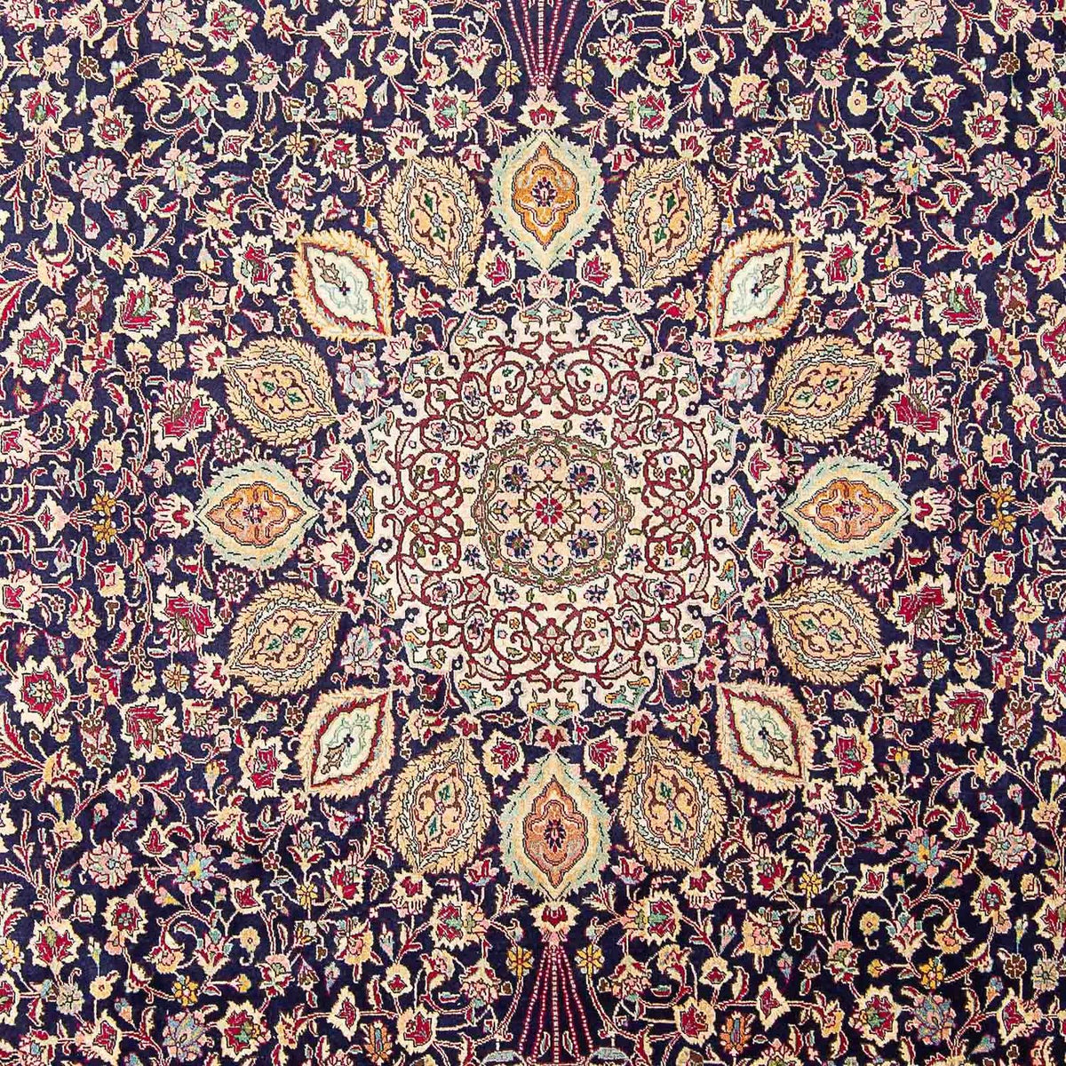 Tapis persan - Tabriz - Royal - 436 x 292 cm - bleu foncé