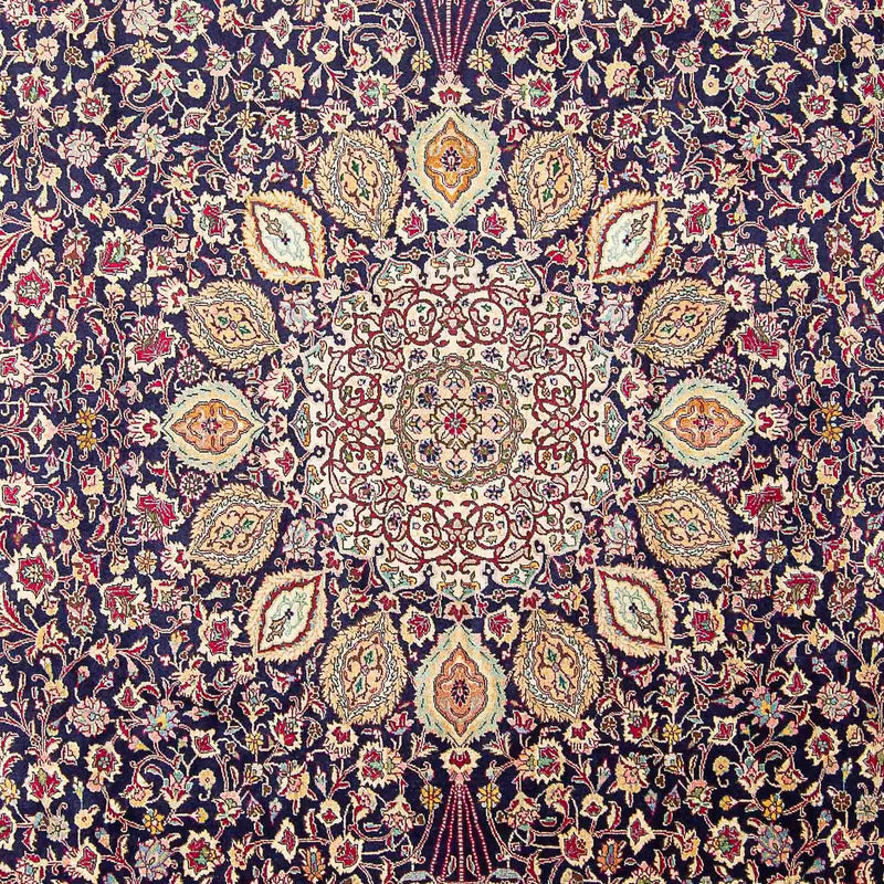 Tapis persan - Tabriz - Royal - 436 x 292 cm - bleu foncé