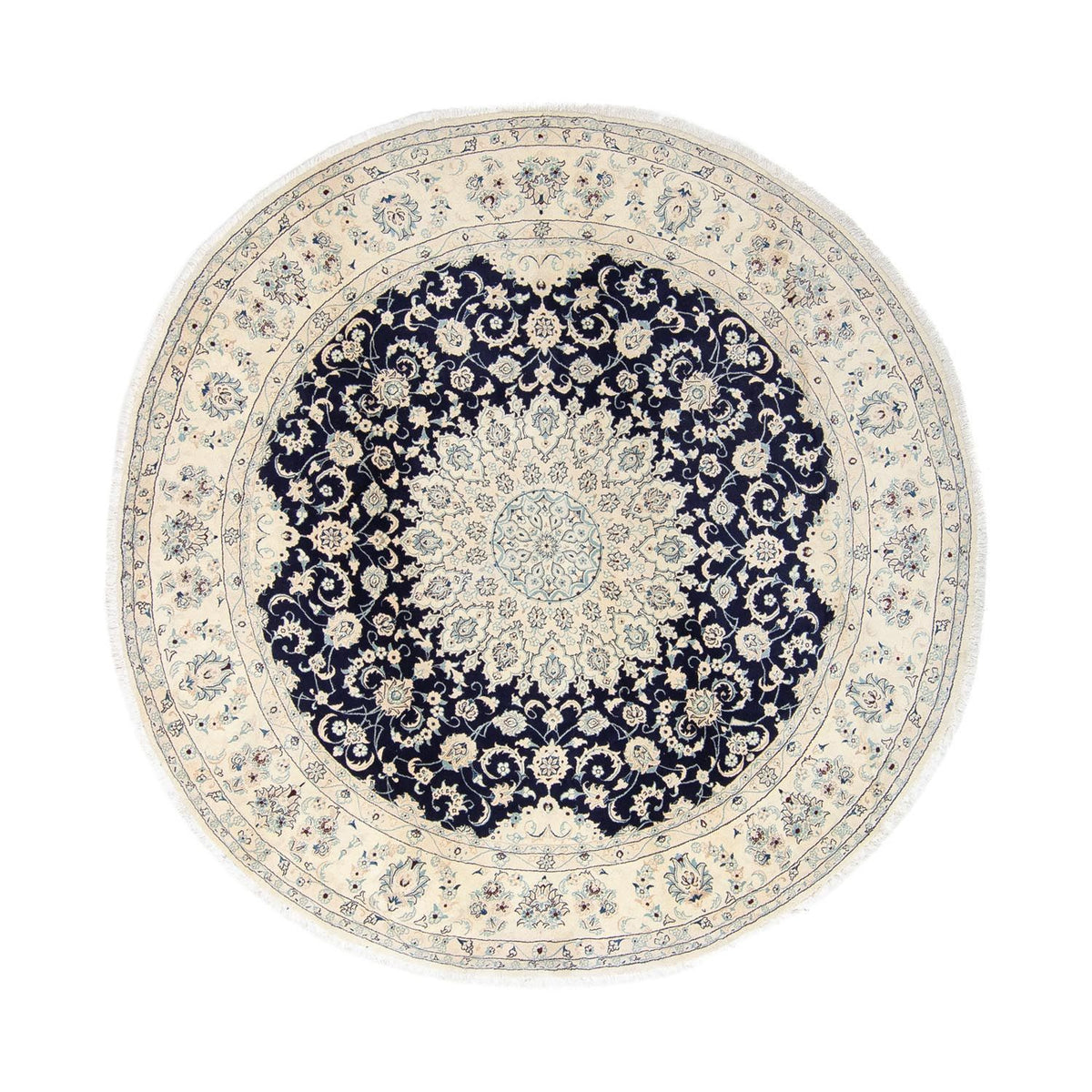 Tapis persan - Nain - 352 x 248 cm - bleu foncé