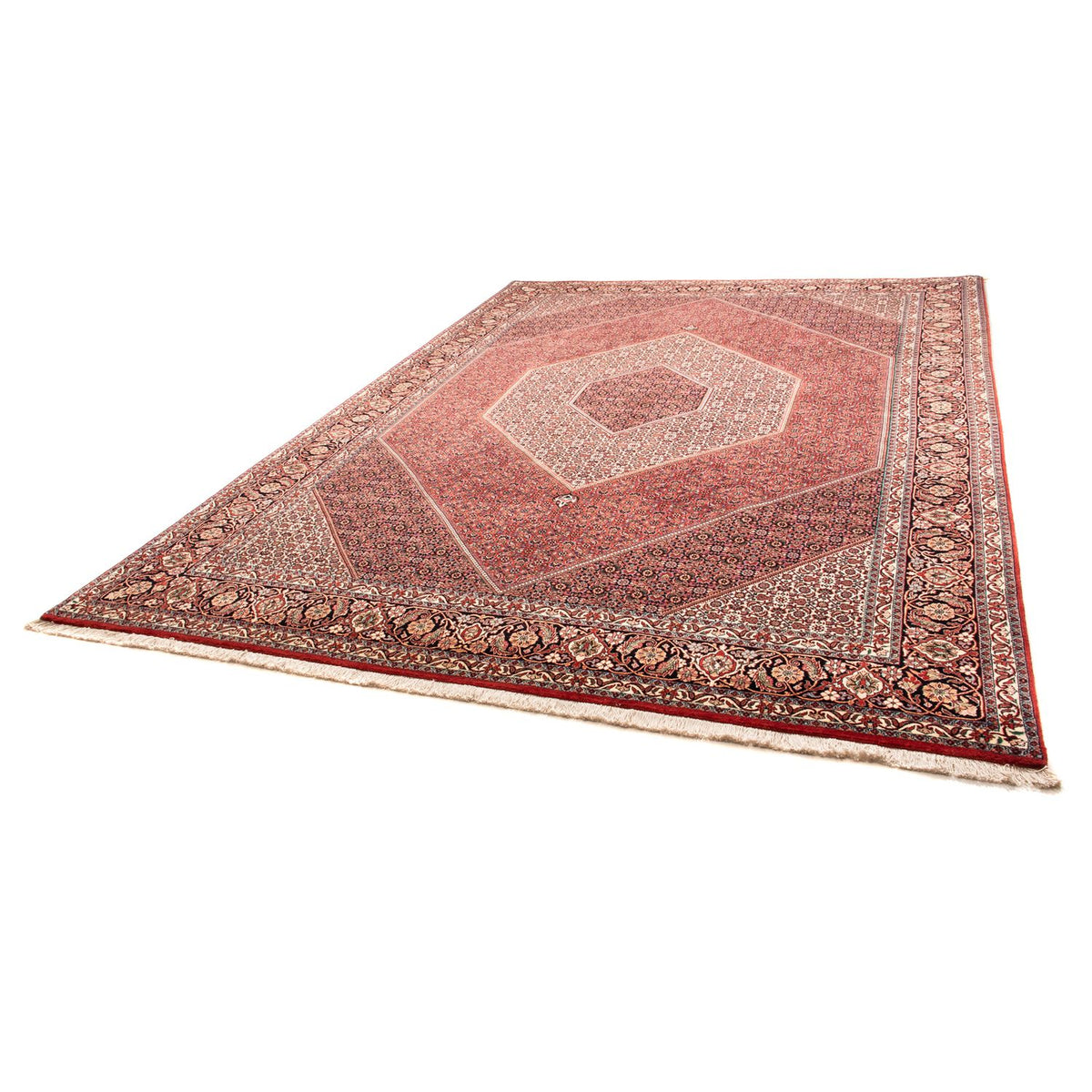 Tapis persan - Bidjar - 358 x 253 cm - rouge foncé