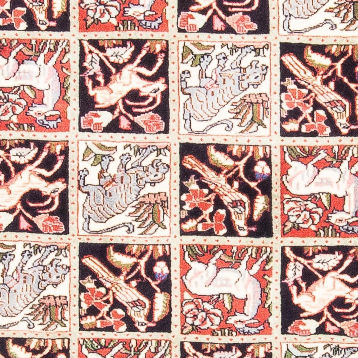Tapis persan - Bidjar - 138 x 71 cm - rouge clair