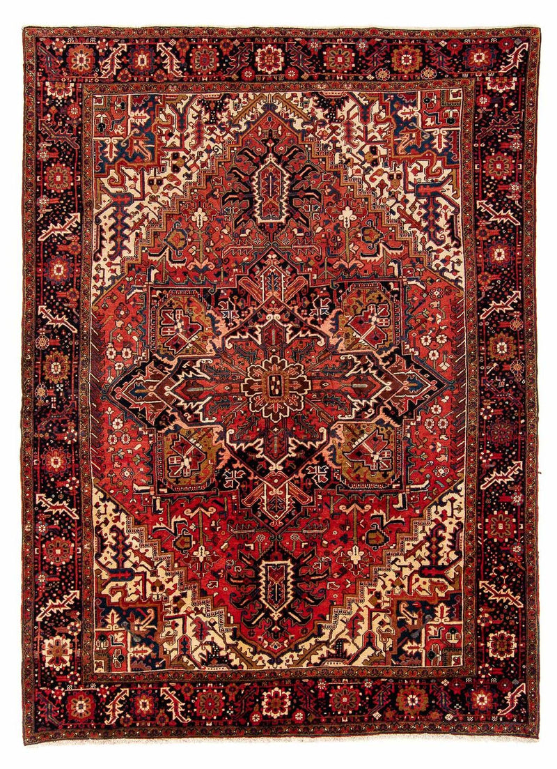 Tapis persan - Nomadic - 368 x 286 cm - rouge foncé