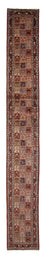 Tapis de couloir Tapis persan - Classique - 607 x 80 cm - rouge foncé