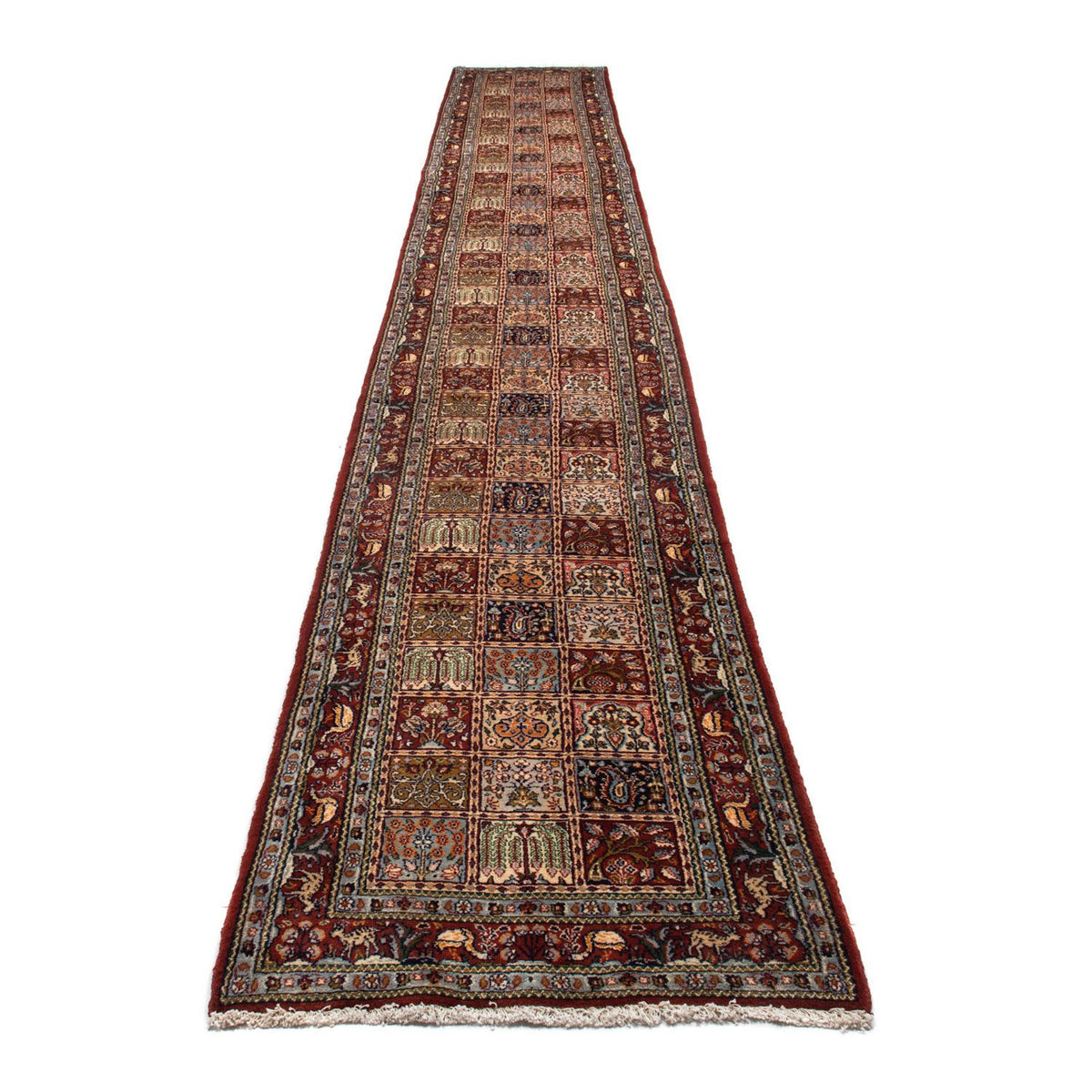 Tapis de couloir Tapis persan - Classique - 607 x 80 cm - rouge foncé