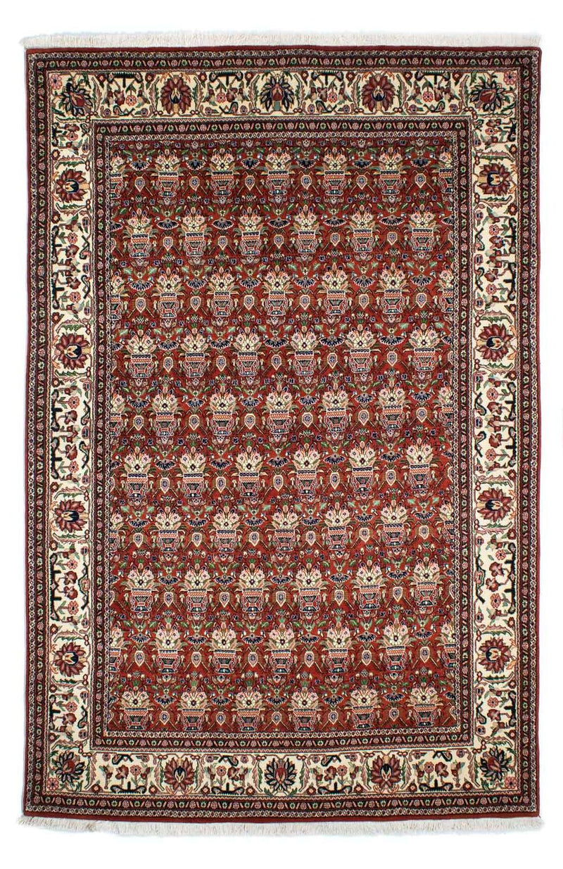 Tapis Gabbeh - Persan Kashkuli - 261 x 175 cm - rouge foncé