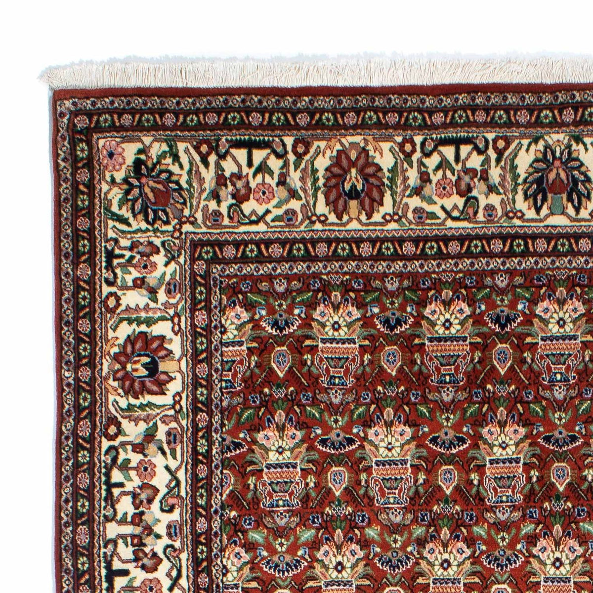 Tapis Gabbeh - Persan Kashkuli - 261 x 175 cm - rouge foncé