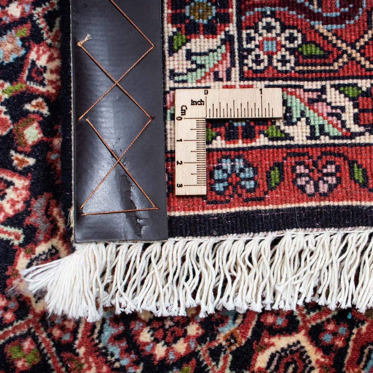 Tapis persan - Bidjar - 213 x 141 cm - marron foncé