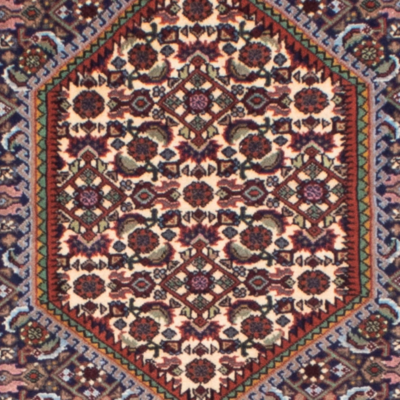 Tapis de couloir Tapis persan - Bidjar - 255 x 69 cm - bleu