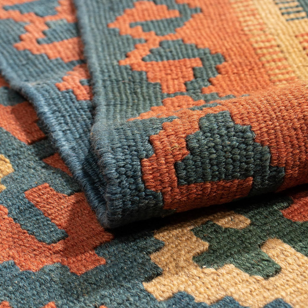 Tapis Kelim - Oriental - 203 x 158 cm - multicolore