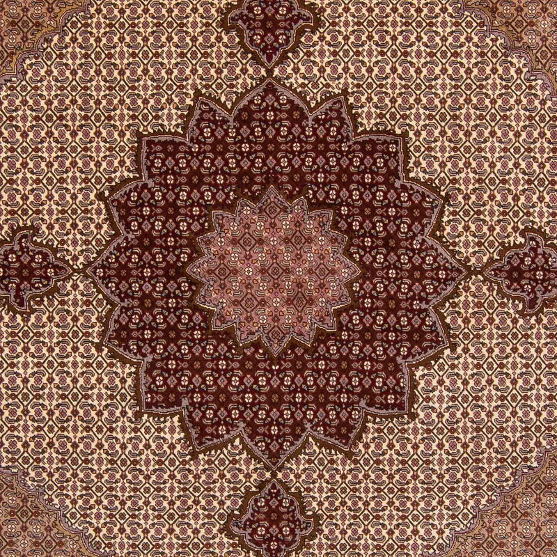 Tapis persan - Tabriz - Royal - 250 x 249 cm - marron