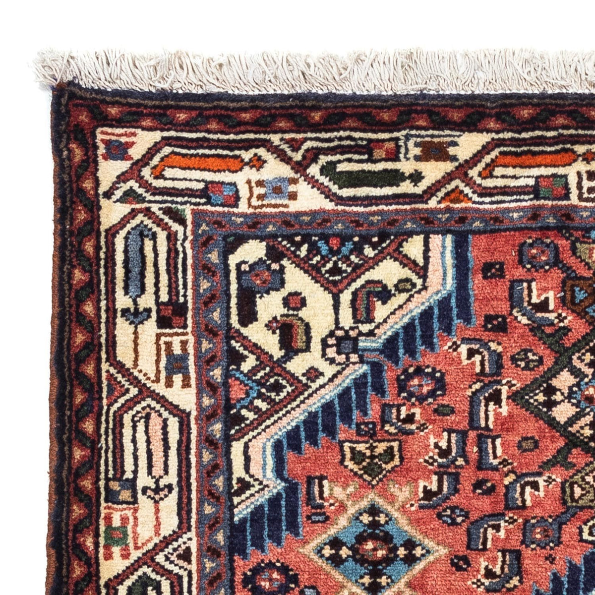 Tapis persan - Nomadic - 125 x 80 cm - rouge clair
