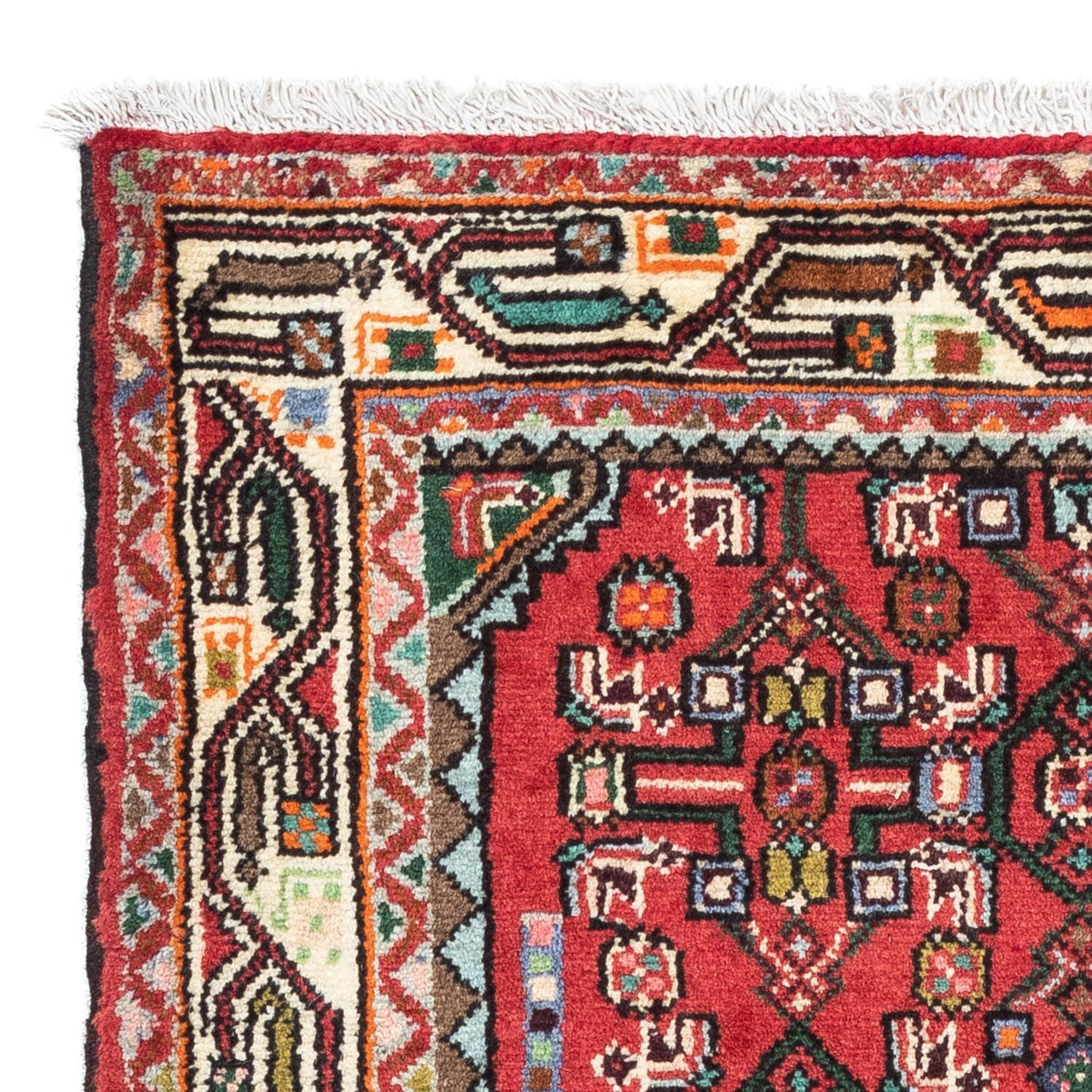 Tapis persan - Nomadic - 121 x 82 cm - rouge