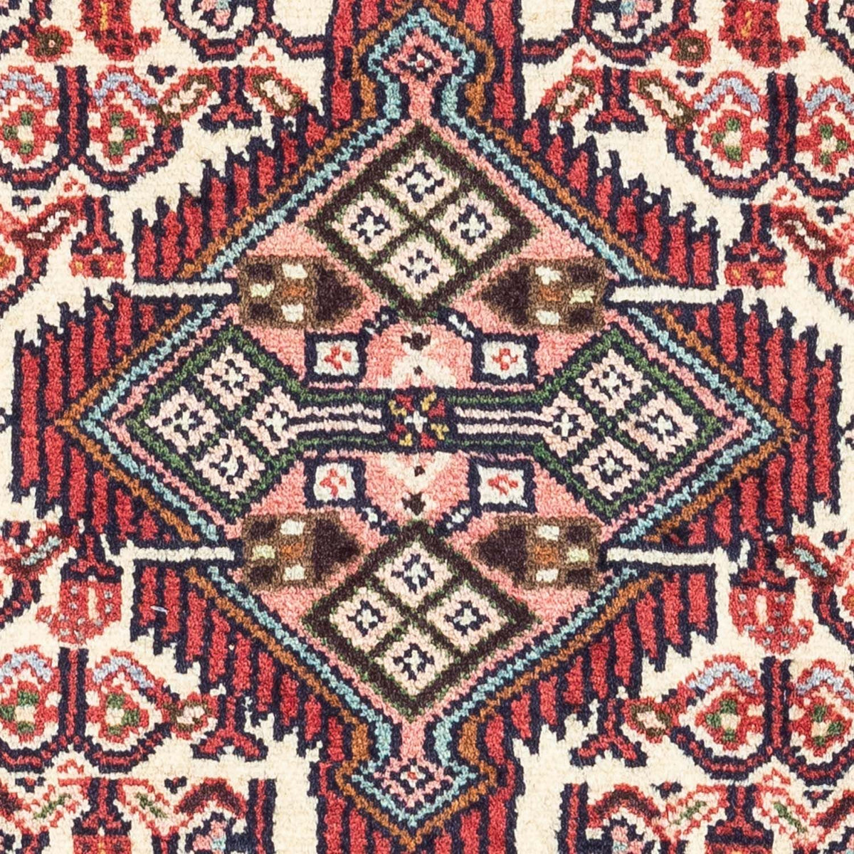 Tapis persan - Nomadic - 136 x 82 cm - rouge foncé