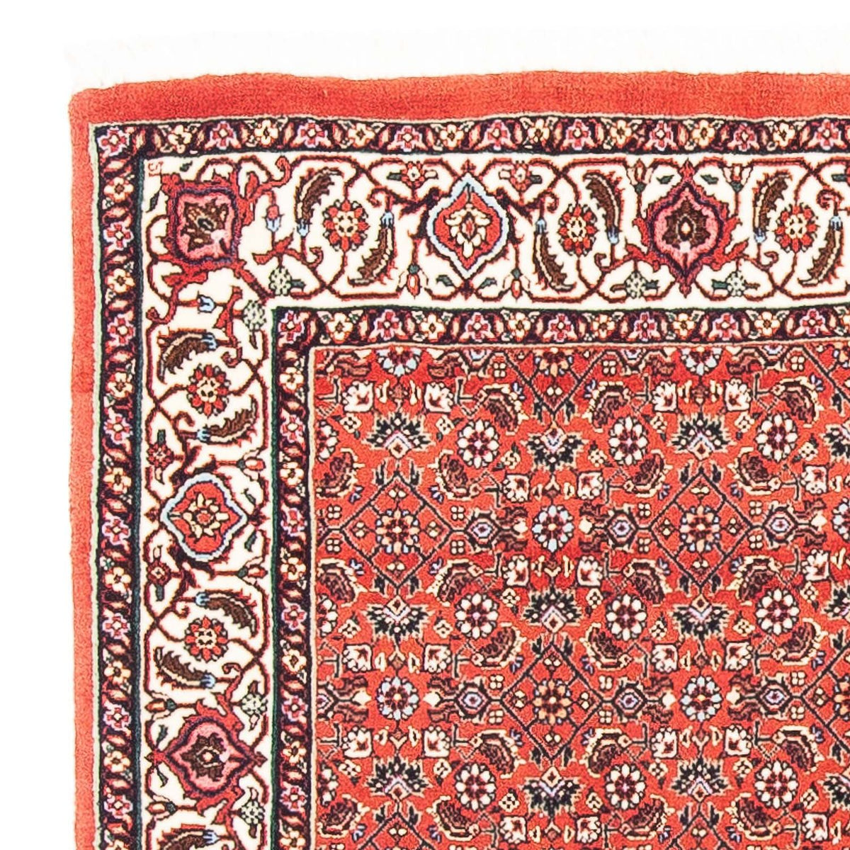 Tapis persan - Bidjar carré - 97 x 95 cm - rouge