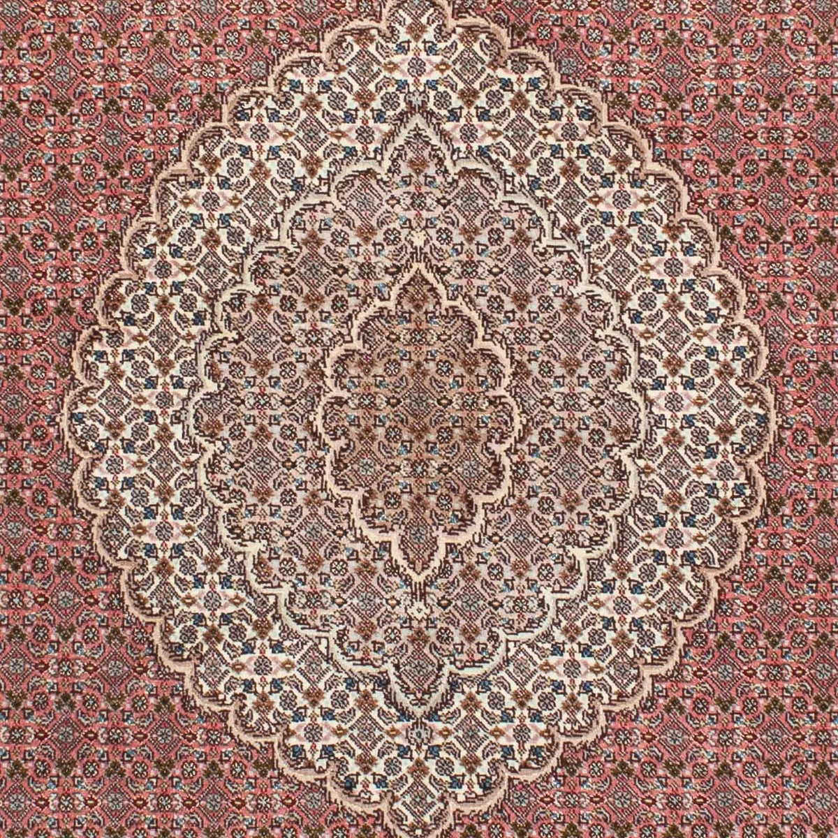 Tapis persan - Tabriz - 210 x 152 cm - rouge clair