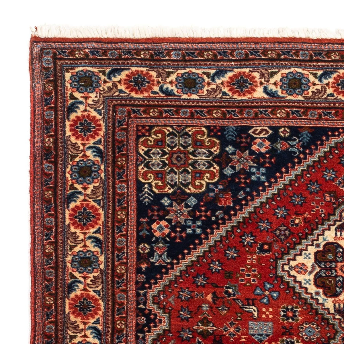 Tapis persan - Nomadic - 147 x 100 cm - rouge foncé