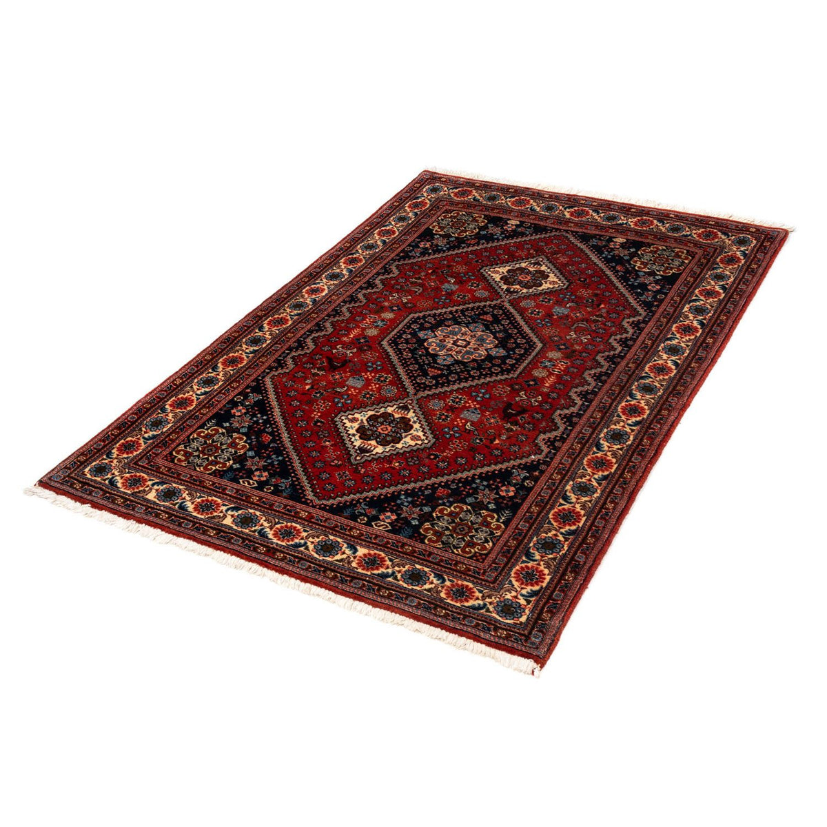 Tapis persan - Nomadic - 147 x 100 cm - rouge foncé