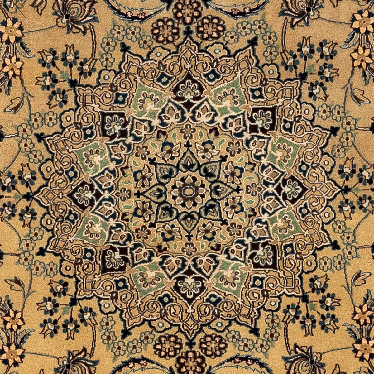 Tapis persan - Nain - Royal - 343 x 242 cm - marron clair