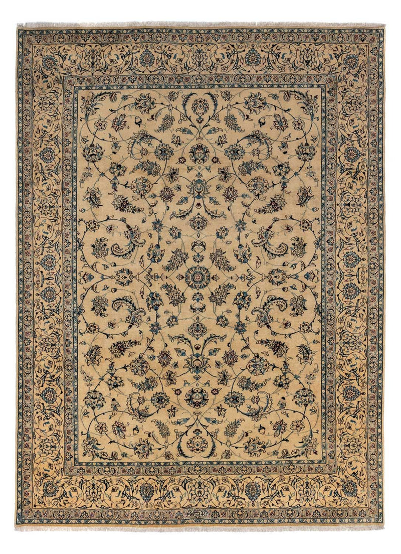 Tapis persan - Nain - Royal - 354 x 248 cm - beige foncé