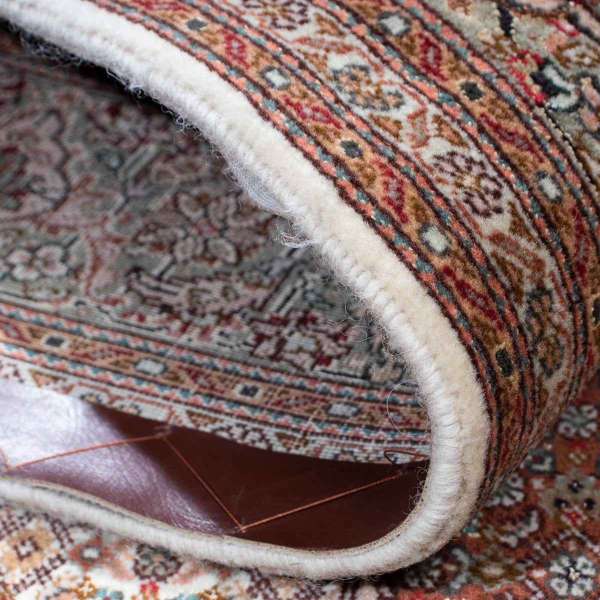 Tapis persan - Tabriz - 210 x 151 cm - marron clair