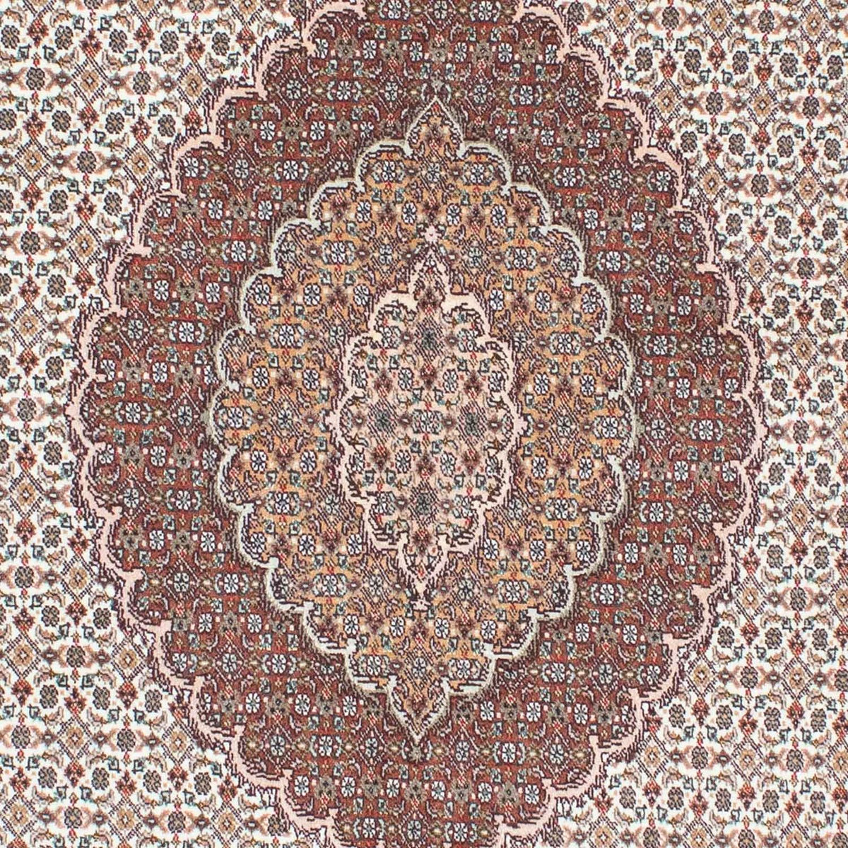 Tapis persan - Tabriz - 210 x 152 cm - beige