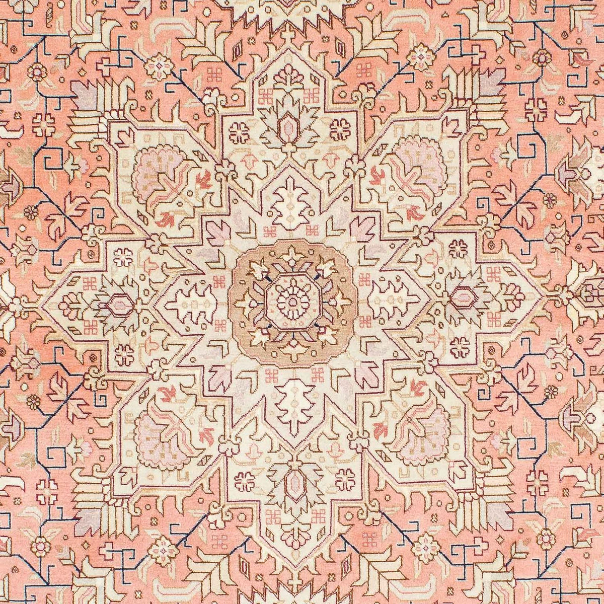 Tapis persan - Tabriz - Royal - 210 x 152 cm - beige