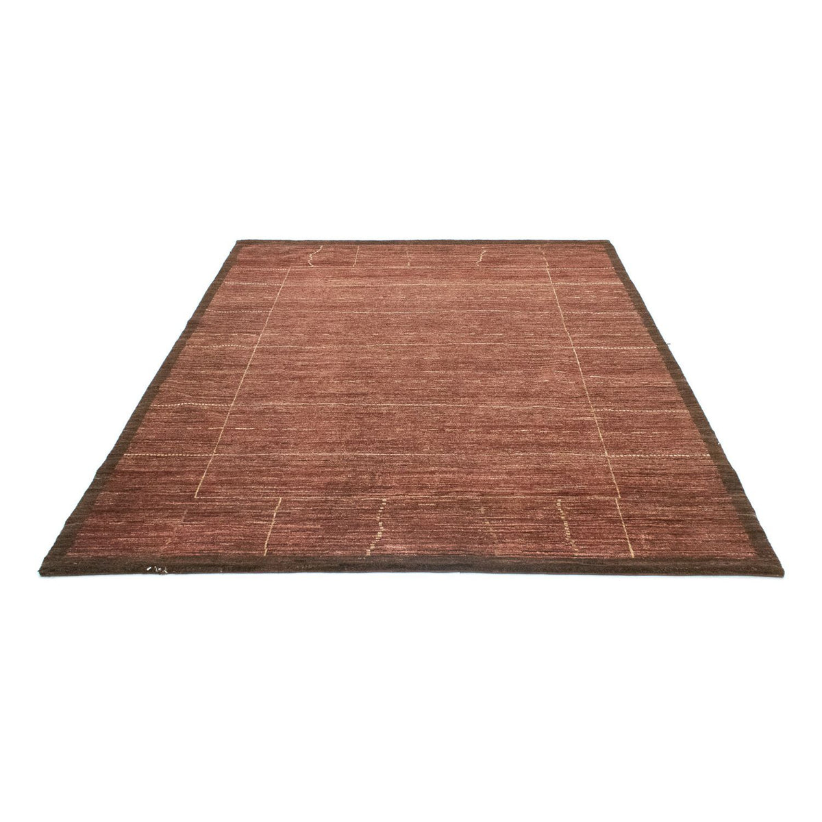 Tapis Gabbeh - Loribaft Persan - 209 x 160 cm - chocolat clair