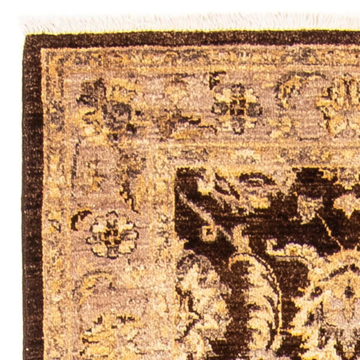 Tapis de couloir Tapis Ziegler - 299 x 90 cm - marron foncé