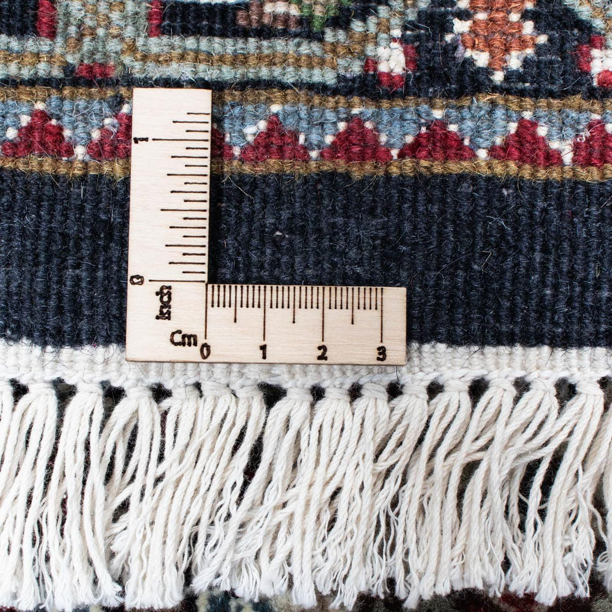 Tapis de couloir Tapis persan - Tabriz - 393 x 83 cm - bleu foncé