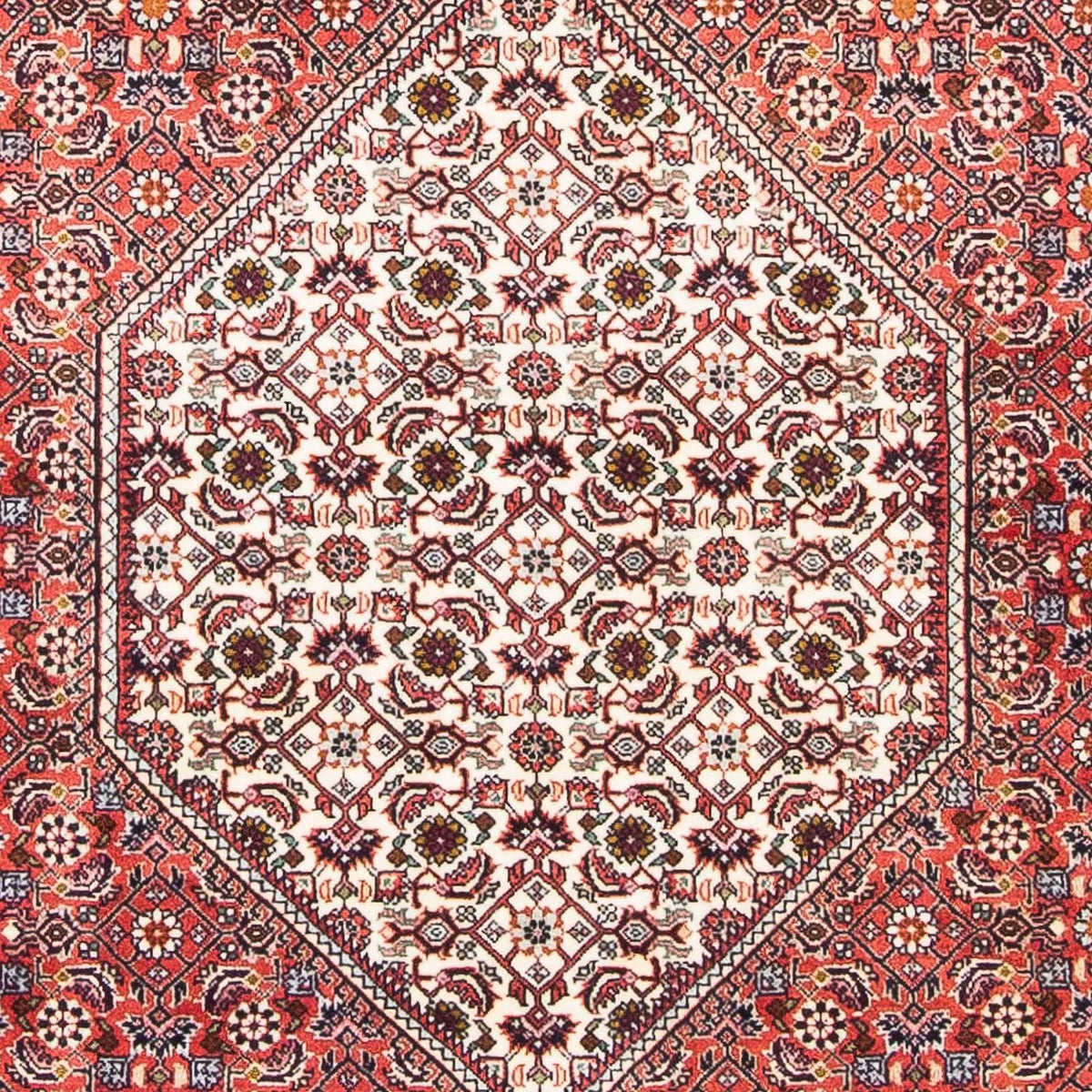 Tapis persan - Bidjar - 174 x 108 cm - rouge clair