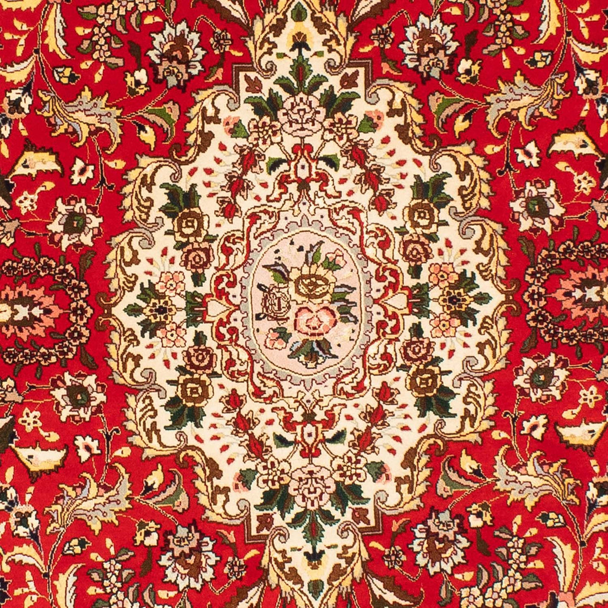 Tapis persan - Tabriz - Royal ovale  - 200 x 130 cm - rouge