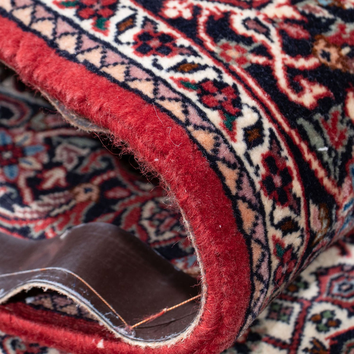 Tapis de couloir Tapis persan - Bidjar - 314 x 88 cm - rouge