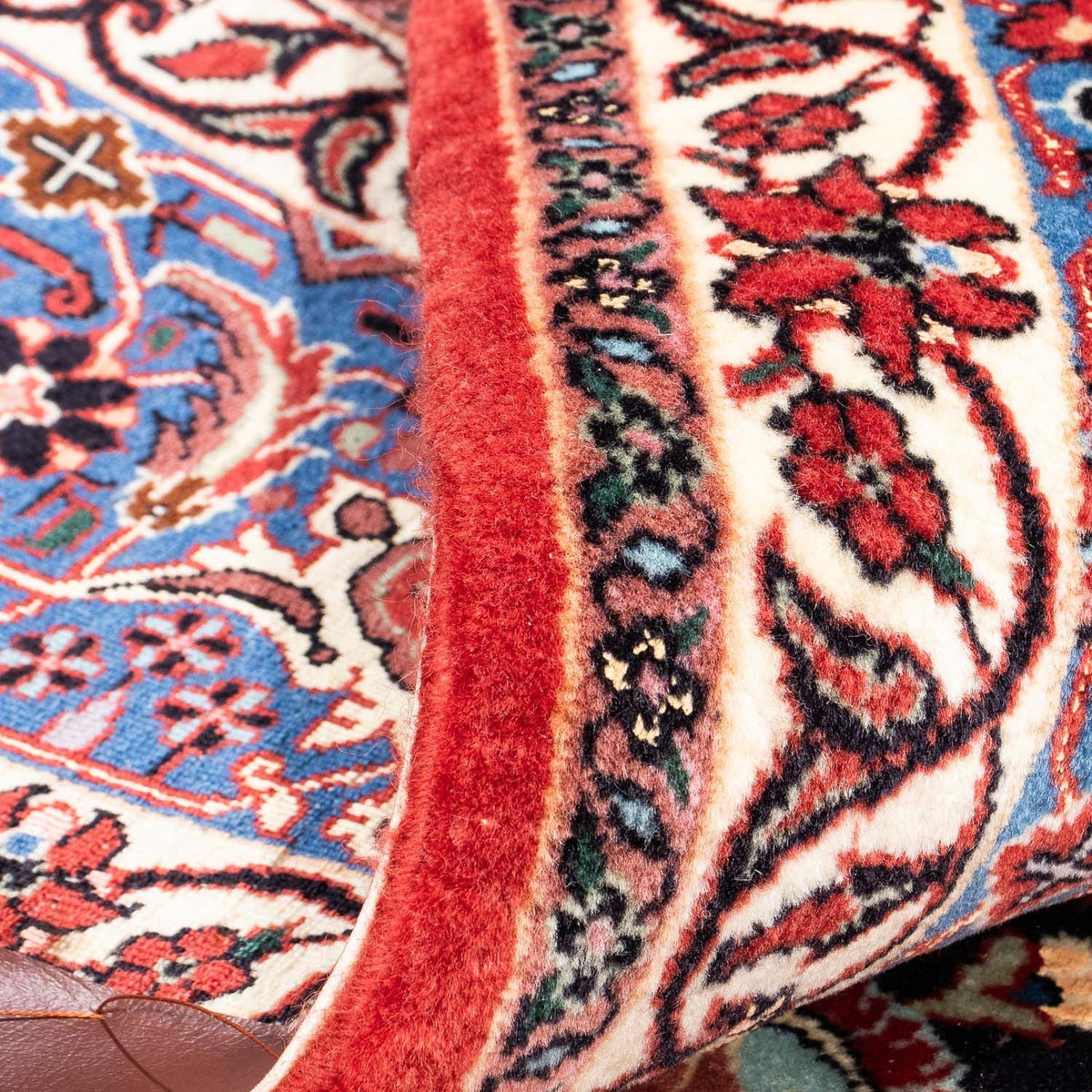 Tapis persan - Bidjar - 351 x 256 cm - rouge clair