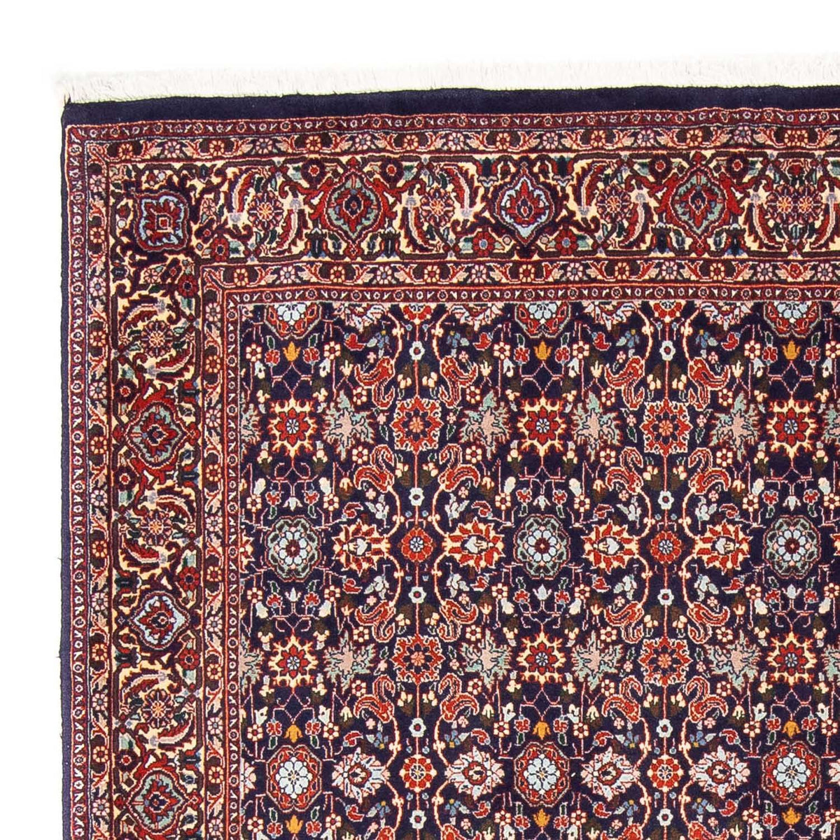 Tapis persan - Bidjar - 247 x 163 cm - bleu foncé