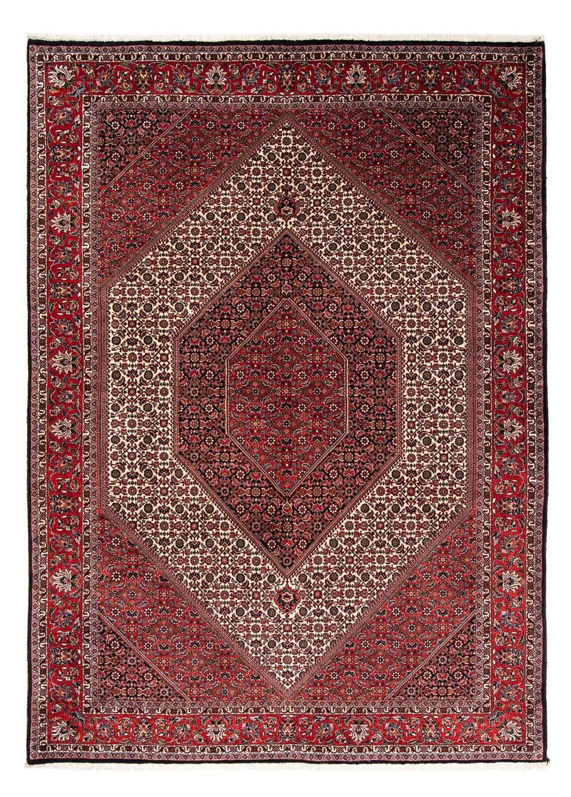 Tapis persan - Bidjar - 251 x 171 cm - rouge foncé
