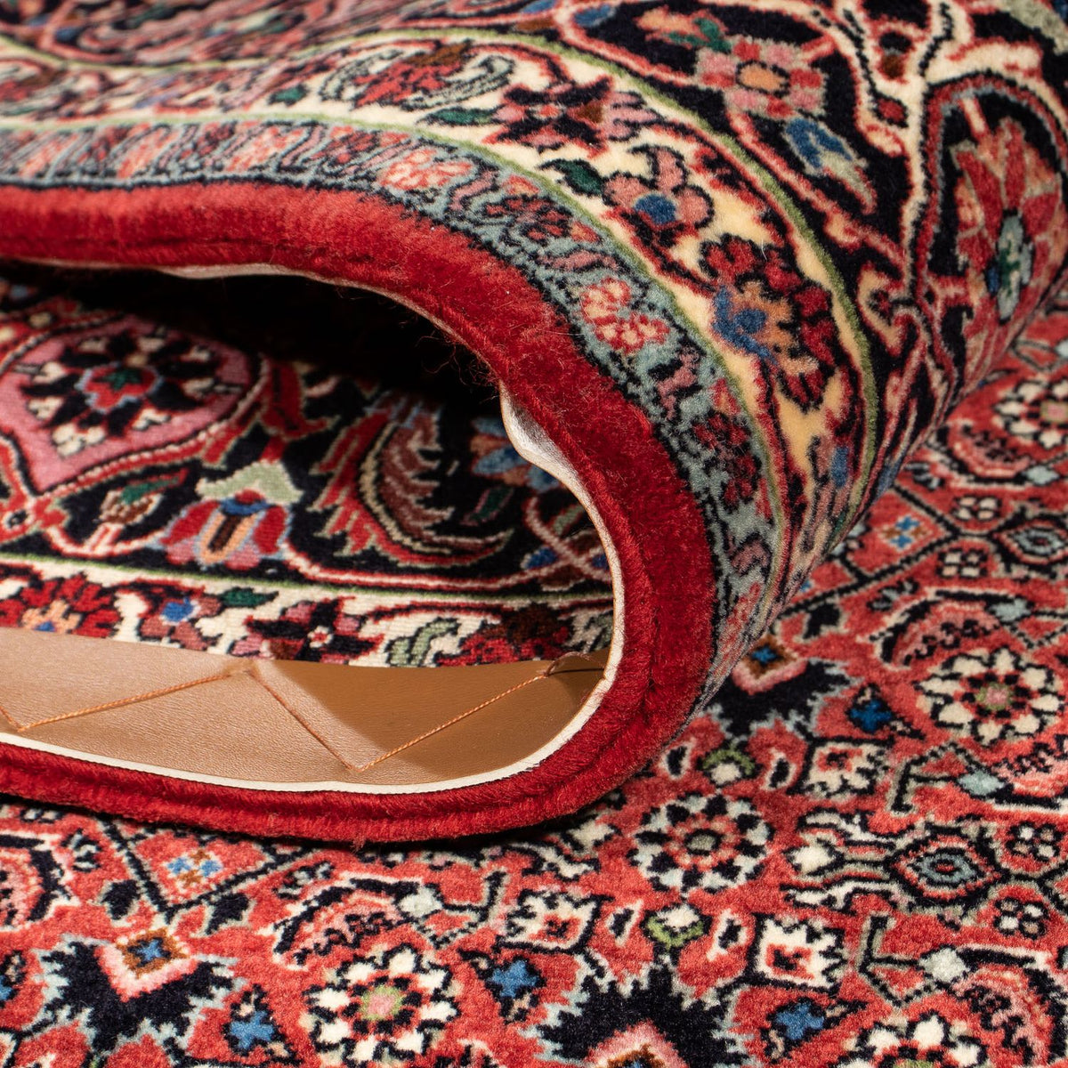 Tapis persan - Bidjar - 305 x 203 cm - rouge foncé