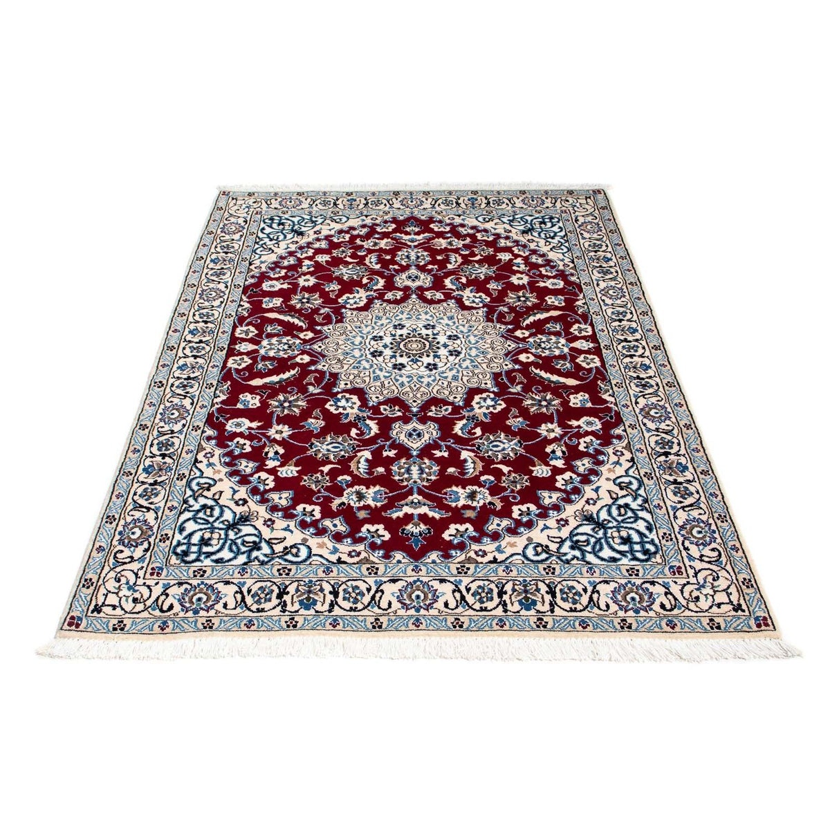 Tapis persan - Nain - Royal - 175 x 112 cm - rouge foncé
