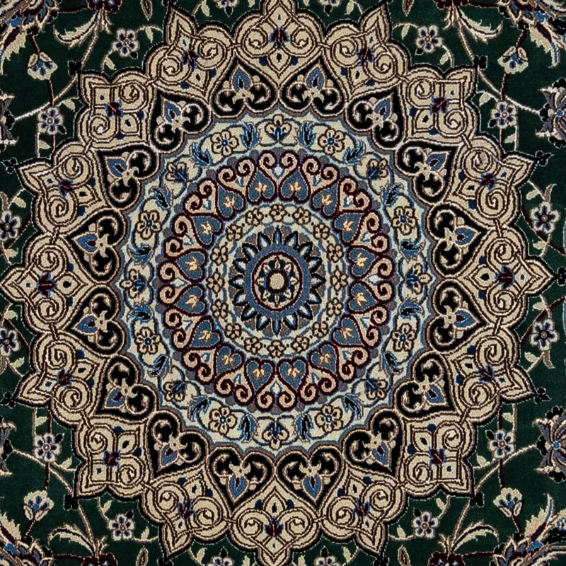 Tapis persan - Nain - Royal - 354 x 245 cm - vert foncé