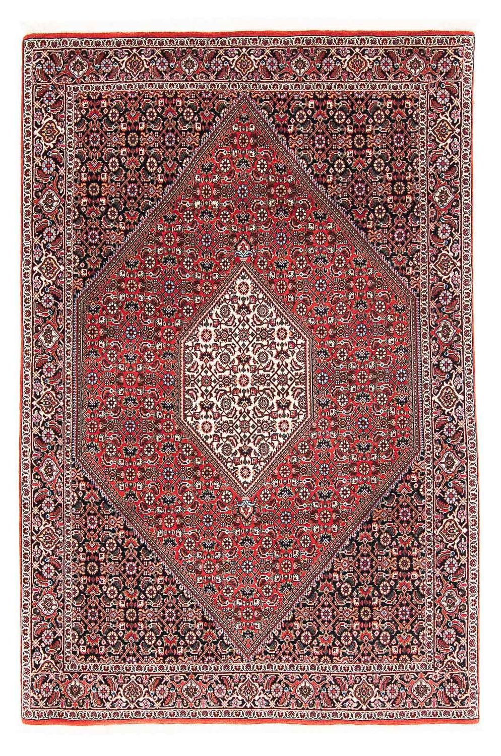 Tapis persan - Bidjar - 176 x 110 cm - rouge clair