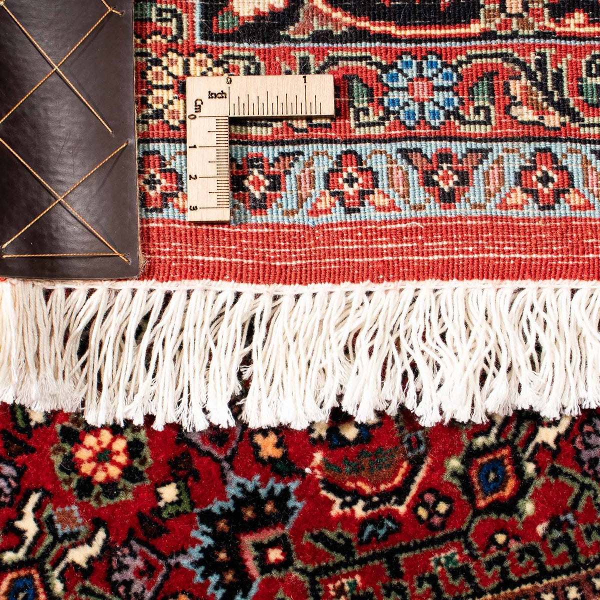 Tapis persan - Bidjar - 245 x 172 cm - rouge foncé