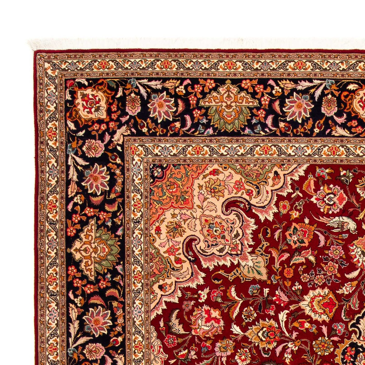 Tapis persan - Tabriz - Royal - 303 x 209 cm - rouge foncé