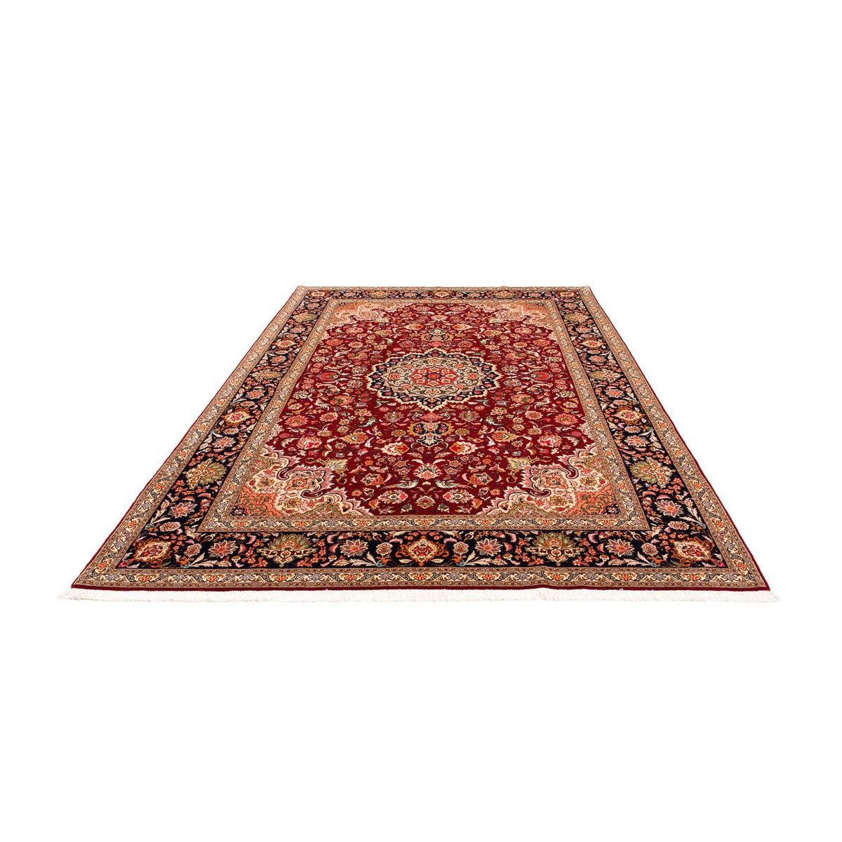 Tapis persan - Tabriz - Royal - 303 x 209 cm - rouge foncé