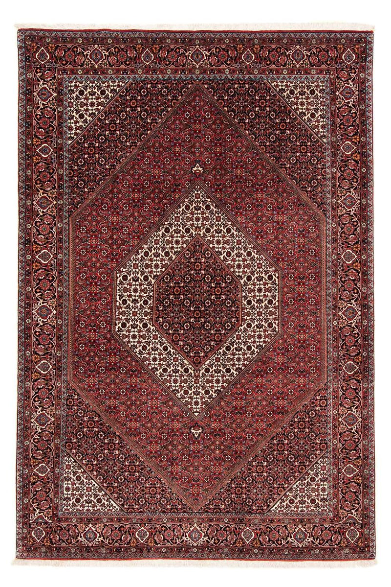 Tapis persan - Bidjar - 254 x 174 cm - rouge foncé