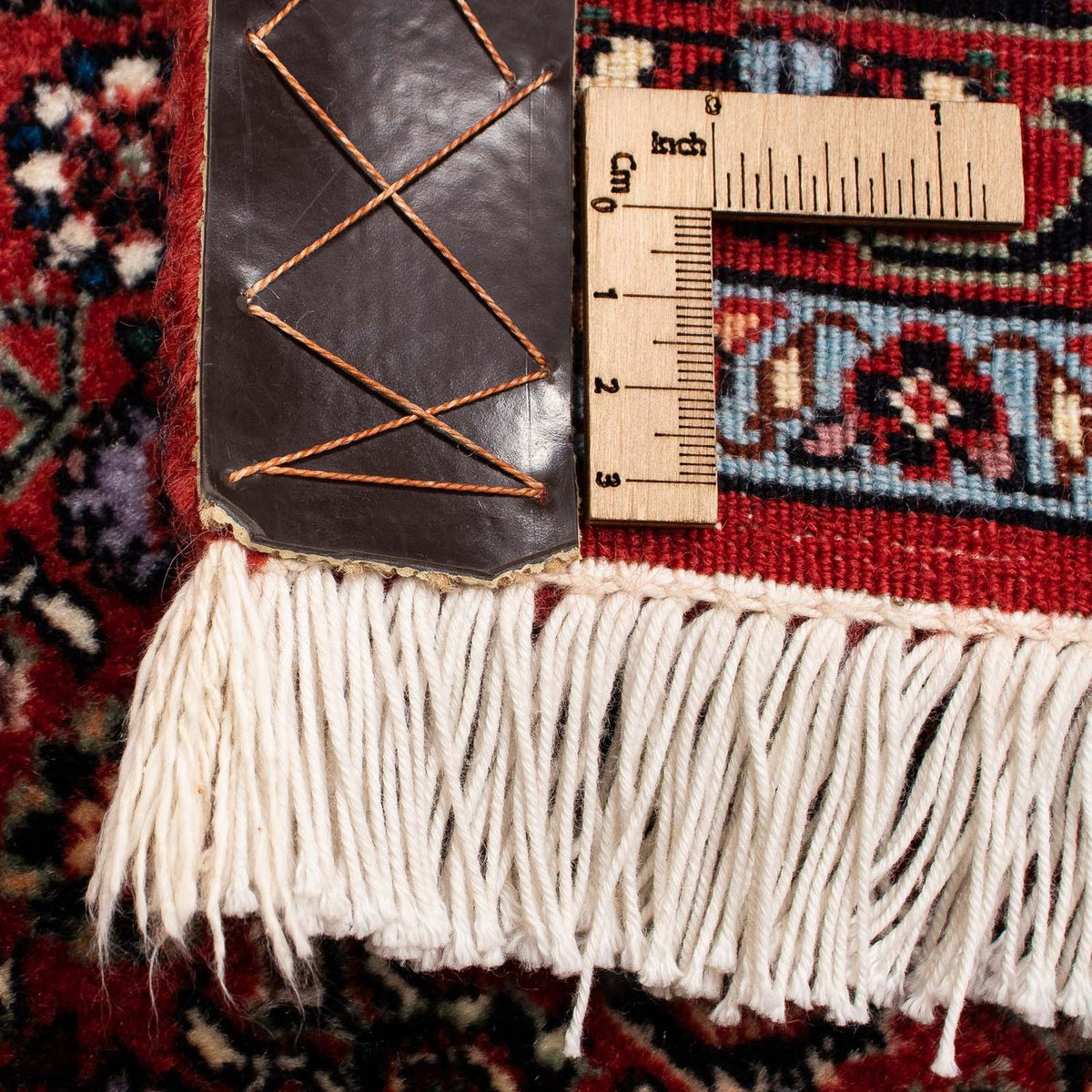 Tapis persan - Bidjar - 254 x 174 cm - rouge foncé